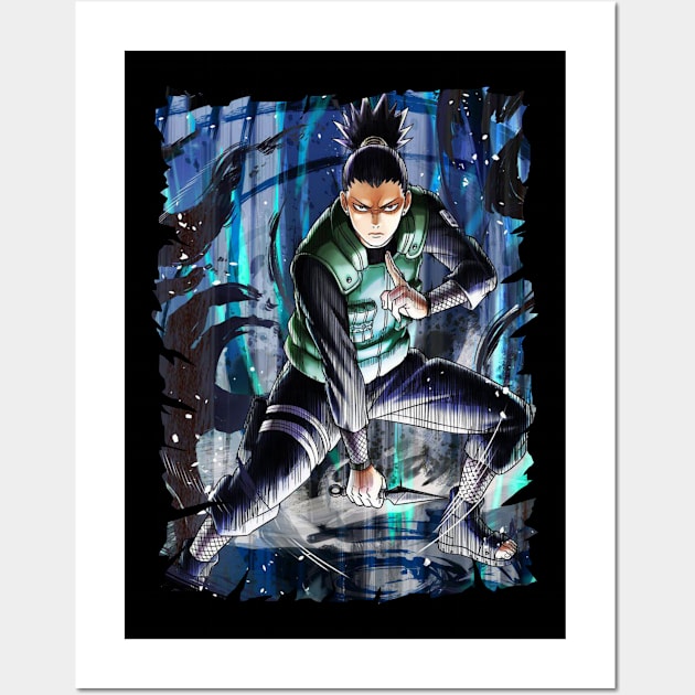 SHIKAMARU NARA MERCH VTG Wall Art by Melesz.Ink Tattoo